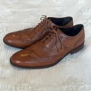 Cole Haan Modern Classics Wingtip Oxfords British Tan Dark Chocolate Size 11 Men main image 2